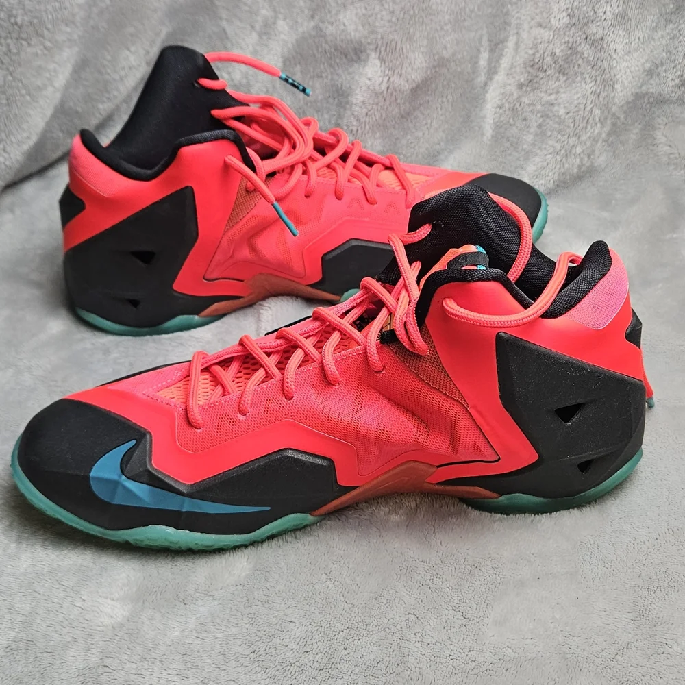 Nike LeBron 11 “Miami Nights” Crimson/Teal Youth 7Y / Women’s 8 (621712-601)